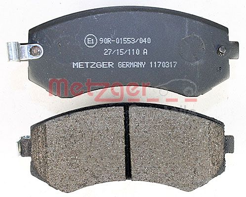METZGER 1170317 Bremsbelagsatz, Scheibenbremse